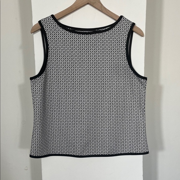 Max Studio Tops - Max Studio Monochrome Patterned Tank Top